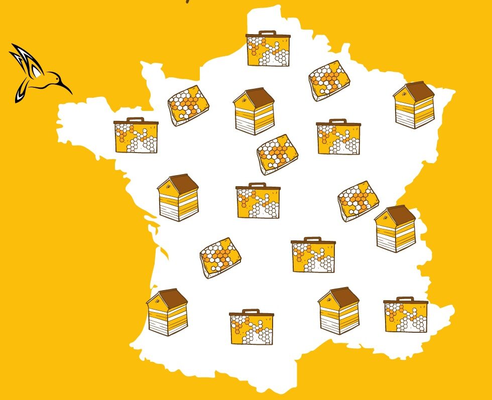 Carte de petits producteurs partout en france