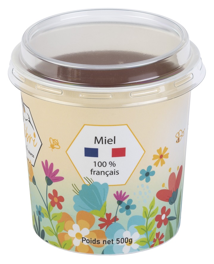 Pot carton Miel Colibri face France